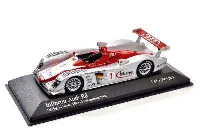 Minichamps 400021391 Audi R8 #1 'Pirro - Kristensen - Biela' 3rd pl Sebring 2002