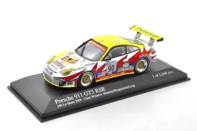 Minichamps 400046990 Porsche 911 GT3 RSR #90 'Maassen - Bergmeister - Long' 10th pl Le Mans 2004