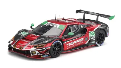 BBR Models CS028 Ferrari 296 GT3 #023 Triarsi Competizione 'Triarsi - Koch - Calado' 27th pl oa Petit Le Mans 2025